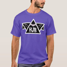 Camiseta Personalizados iniciales morado Halloween Bat Man 