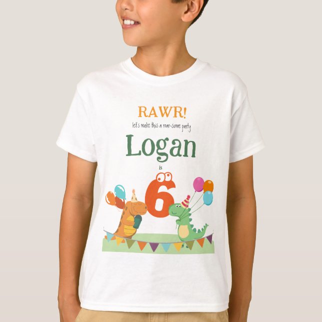 Camiseta Personalizados niños invitados al cumpleaños de lo (Anverso)