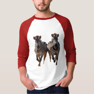 Camiseta Personalizados Zebras en la Jugada Manga de Savann