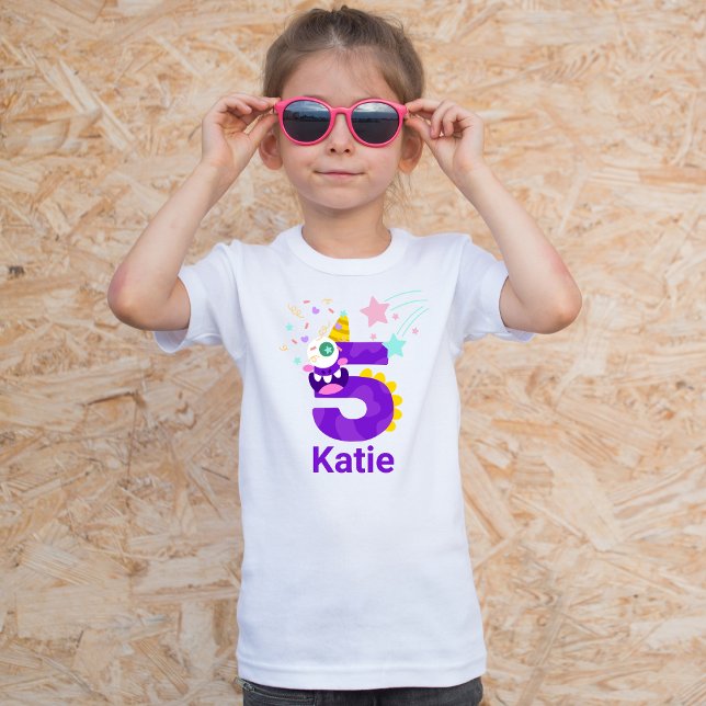 Camiseta ¡Personalízalo! Chicas Monster Oyes #5 Cumpleaños (Subido por el creador)