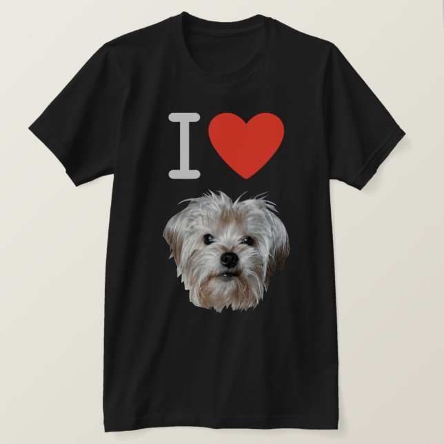 Camiseta ¡Personalízalo! Me encanta (Anverso del diseño)