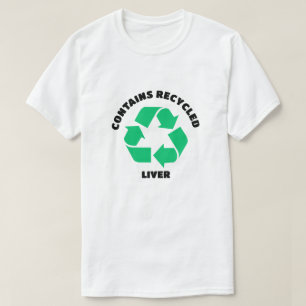 Camiseta Personalizar a cualquier luz de las piezas recicla