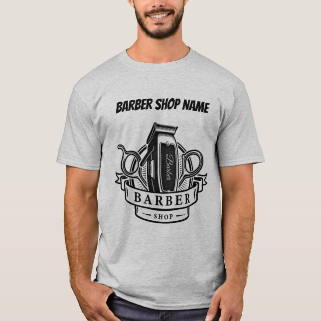 Camiseta Personalizar Barber (Anverso)