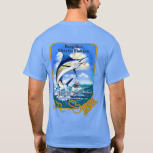 Camiseta Personalizar Barco de Alquiler de Pesca Deportiva 