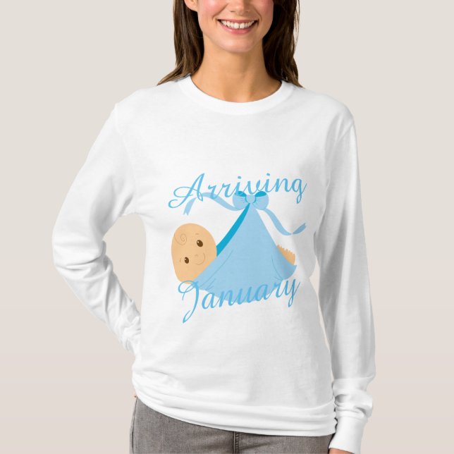 Camiseta personalizar Bebé embarazada bebé por maternidad (Anverso)