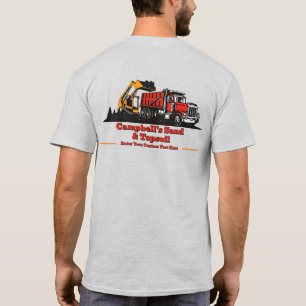 Camiseta Personalizar Camión de Grava Skid Steer Contratist