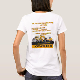 Camiseta Personalizar Contratista General de Excavación Con