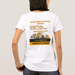 Camiseta Personalizar Contratista General de Excavación Con