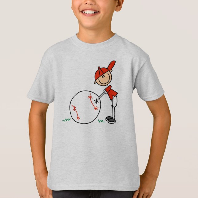 Camiseta Personalizar del béisbol de los muchachos (Anverso)