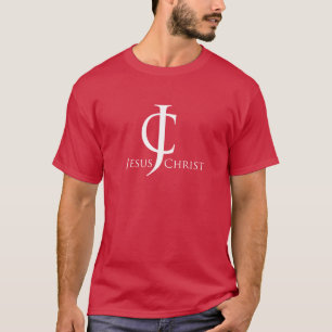 Camiseta Personalizar del logotipo del Jesucristo de JC él