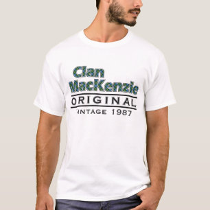 Camiseta Personalizar del vintage de MacKenzie del clan su
