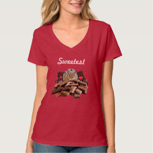 Camiseta Personalizar Dulce Día Chocolate Chipmunk