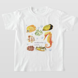 Camiseta Personalizar el caballito de mar submarino mundial