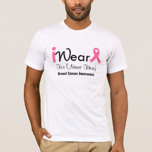 Camiseta Personalizar el cáncer de mama de cinta rosada