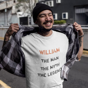 Camiseta Personalizar El Hombre. El Mito. La leyenda.