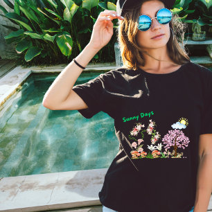 Camiseta Personalizar el juego de ardillas de lirios solead