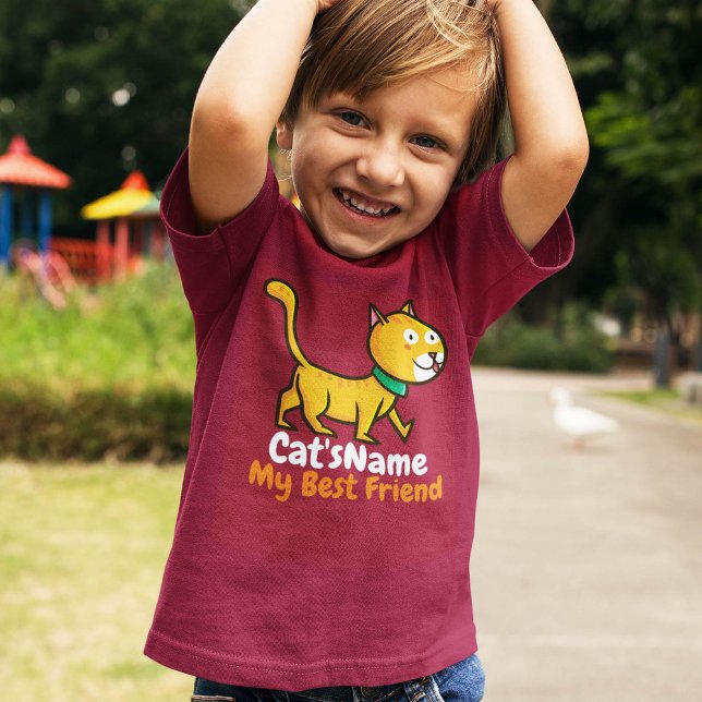 Camiseta Personalizar el mejor gato amigo (Subido por el creador)