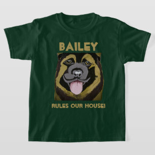 Camiseta Personalizar el nombre del perro y la foto camiset