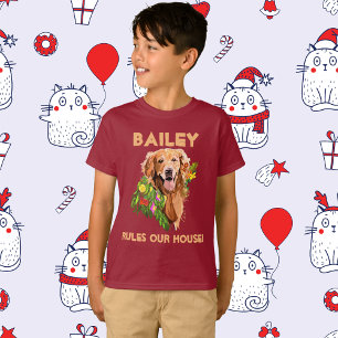 Camiseta Personalizar el nombre del perro y la foto camiset
