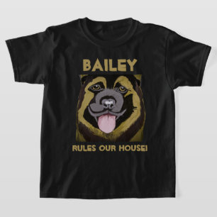 Camiseta Personalizar el nombre del perro y la foto camiset