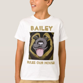 Camiseta Personalizar el nombre del perro y la foto camiset