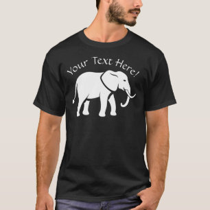 Camiseta Personalizar el nombre Texto Elefante Blanco
