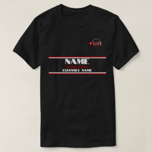 Camiseta Personalizar el nombre y el envío de streaming en 