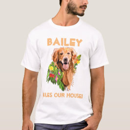 Camiseta Personalizar el nombre y la foto del perro