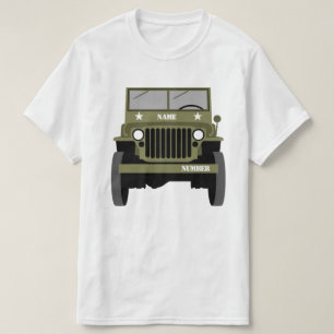 Camiseta Personalizar el vehículo vintage del ejército de v
