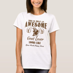 Camiseta PERSONALIZAR ESTA Fabulosa Cabra Lover Pygmy Goat