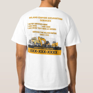Camiseta Personalizar Excavation General Contractor Constru