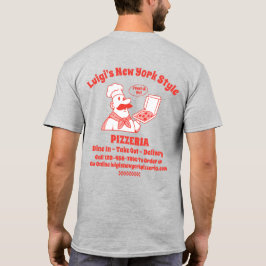 Camiseta Personalizar Gráfica Detallada Atrás de Restaurant