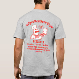 Camiseta Personalizar Gráfica Detallada Atrás de Restaurant