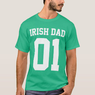 Camiseta Personalizar irlandés del papá #01
