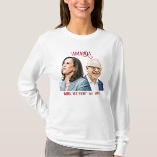 Camiseta Personalizar Kamala Harris Tim Walz 2024