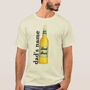Camiseta PERSONALIZAR LA cerveza del Día del Padre con el a
