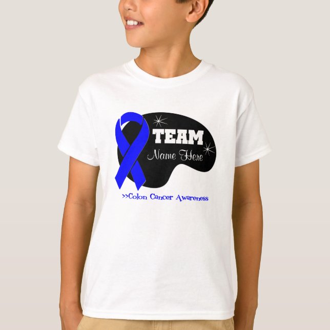 Camiseta Personalizar nombre de equipo: cáncer de colon (Anverso)