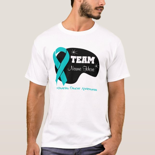 Camiseta Personalizar nombre de equipo - Cáncer de ovario (Anverso)