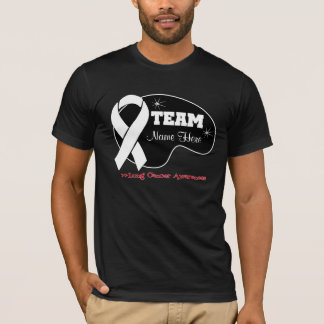 Camiseta Personalizar nombre de equipo - Cáncer de pulmón