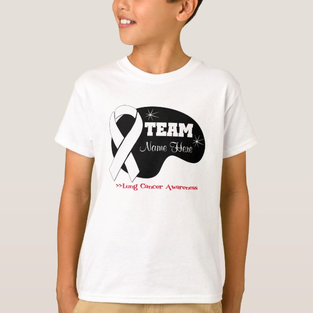 Camiseta Personalizar nombre de equipo - Cáncer de pulmón (Anverso)
