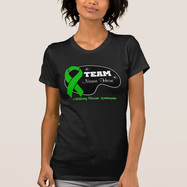 Camiseta Personalizar nombre de equipo: cáncer de riñón (Anverso)