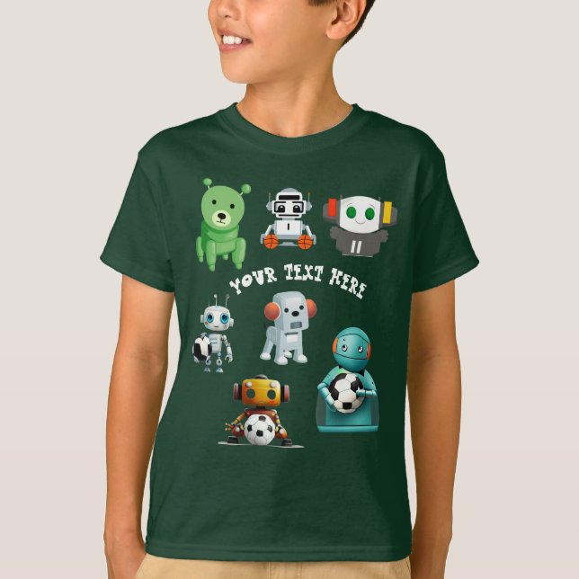 Camiseta Personalizar nombre de equipo Robot deportivo cami (Anverso)