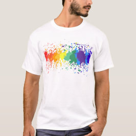 CAMISETA PERSONALIZAR PINTURA DE PINTURA DERRAME ORGULLO GA