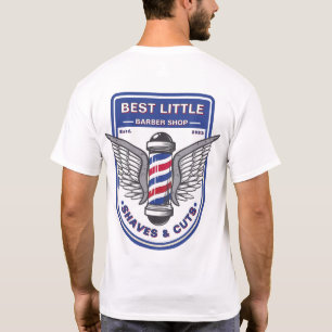 Camiseta Personalizar poste tradicional de Barbería Clásica