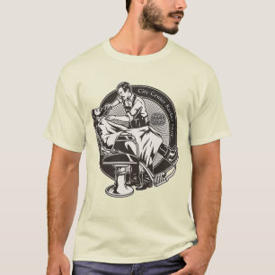 Camiseta Personalizar promocional de barbería al estilo ant