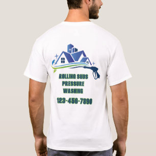 Camiseta Personalizar promocional de negocio de lavado a pr