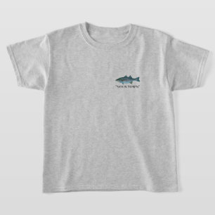 Camiseta PERSONALIZAR Su pueblo o nombre PESCA desnuda a ra