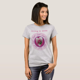 Camiseta Personalizar texto | Círculo de amor floral