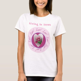 Camiseta Personalizar texto | Círculo de amor floral
