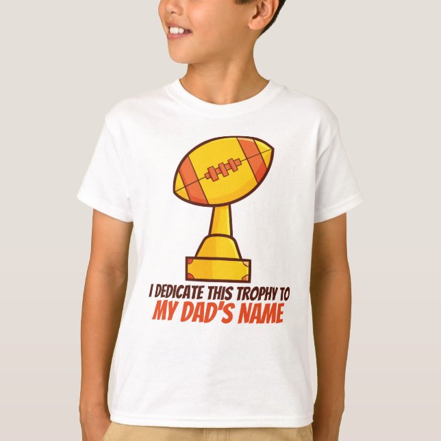 Camiseta Personalizar "trofeo dedicado" (Anverso)